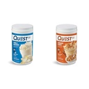 Nutrition Quest Vanilla Milkshake Protein Powder, 24g of Protein, 1g of Sugar, 1.6 Pound, 23 pelayan & Cinnamon Crunch Protein Powder, 20g Protein, 2g Net Carb, 1g Sugar, Low Carb