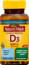 Ekstra Kekuatan Vitamin D3 5000 IU (125 mcg), 180 Softgels Nilai Ukuran, Potency Tinggi Vitamin D Membantu Kesehatan Imune, Tulang Kuat dan Gigi, & Fungsi Otot