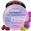 Dukungan Hati Ditambah dengan Milk Thistle, Alfalfa Leaf, Vitamin D3 dan B12 Advanced Formula