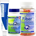 HemLed Complete Heembehoid Support System - Max Formula Mula, Lidocaine Cream & Fiber Gummies for Relief & Long- Term Comfort