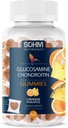 SoHM Glucosamine dan Chondrotin Gummies 60 Count Individually Wrapped, Dukungan Joints Health and Bones Health, Glucosamin Chondroitin Gummies for Mens and Women Vegetarian (Pineapple, Orange)
