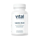 Vital Nutrients Lipoic Acid 124; 300mg Alphag-Lipoic Acid Antioxidant 124; Suplemen ALA untuk Metabolisme dan Energi Sehat 124; Gluten, Dairy, Soy Free 124; NN-GMO 124; 60 Capsules