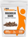 BulkSuplements.com Magnolia Bark Extract Powder - Magnilia Officinalis, Magnolia Bark Extract - Gluten Free, 800mg per Serving, 1kg (2.2 lbs) (Paket 1)