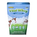 Grass- Fed Whey Protein Powder untuk Imune Vitalitas, Natural Flavor 2.5lbs (56 Pelayan), 15g Protein Per Servis, Vital Whey, Pembersih Holistik, Nuklir Wellness