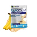 Quick Slim High Protein W8 Loss Shakes for Women, Complete Meal Redplacement Powder, Low Carb Diet Shakes, Intermittent Fasting, Keto, Gluten Free (1 serving, Banana Cookies)