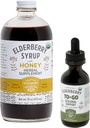 Herbal Tambahan Starter Set - Sebuah 16oz Bottle of Elderberry Syrup dengan Madu & a 2oz Bottle of Elderberry toGo Seasonal Dukungan Terbuat dari Hanya Ingreasi Organik di Amerika Serikat