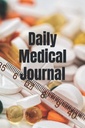 Daily Medical Journal untuk daftar obat-obatan, vitamin, suplemen dan jejak tekanan darah pembacaan 126; Buku harian untuk pengasuh dan pasien