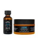 Live Beard Oil and Butter Grooming Kit - Made in the USA - All-Natural Ingreations with Shea, Argan, Jojoba - Growth Dukung 126; Legend Scent - Sandalwood, Vanilla
