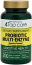 Probiotik Multi- Enzymes dengan Prebiotik dan Probiotic Acidophilus untuk Kesehatan Digetical dan Gut, Menyediakan Bantuan dari Pengganggu Meal- waktu dan Bloating. Tambahan Diet, 200 Count.