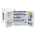 Bantuan Pertama Hanya 100- FAE-0103 SmartCompliance 50- Orang OSHA Compliant Pertama Aid Kit untuk Bisnis, Large Plastic Pertama Aid Cabinet dengan Medications, 245 Pieces