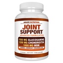 Arazo Nutrition Glucosamine Chondroitin Turmeric Masm Boswellia - Bersama Support untuk Relief 120 Capsules for Bones, Back, Luck, Hands (120 Capsules)