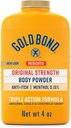 Gold Bond Diobati Kekuatan Powder Tubuh, 4 oz., Talc-Free, Anti- Itch, Absorbs & Cools