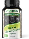 MYVIDAPURE Jenggot + Men 's Skin & Nails - 5000mcg Biotin - Vitamin C, D & B-Complex -Hydrolyzed Collagen Veggie Capsules - Non-GMO - Gluten- Free