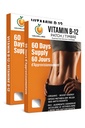 Veru Wellness B12 Patch - Energi Boost (2- Pack) - 120 Day B12 Patch - Tidak ada Caffeine