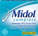 Midol Lengkap Gelcaps, 24- Count Box (Paket 4), Paket May Vary
