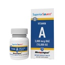 Sumber Superior Vitamin Sebuah 10.000 IU - Layanan Mata - Juga Mendukung Imunitas, Skin & Bone Health - Non-GMO & Gluten- Free - 100 MicroLingual Tablet