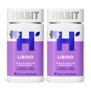 Habit Libido Supplement 2 Pack (120 Capsules) - Baru Lihat, Natural Aphrodisiac Blend with Maca, Ashwagandha L- Arginine, Support Energy and Performance, Vegan, Non-GMO