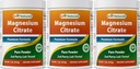 Powder Citrat Magnesium Terbaik 1 pon (1 LB (Paket 3)))