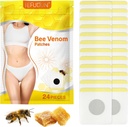 Bee Venom Patch, Bee Venom Lymphatic Drainage Patches, Bee Venom Lymphatic Drainase Patches for Women & Men 24pcs
