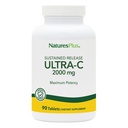 Natures Plus Ultra C W / Rose HIPS, Diperluas - 2000 mg, 90 tablet Vegetarian - Dukungan Potency Ammune, Antioksidant - Free- Radical Defense - Gluten-Free - 90-90 Servings