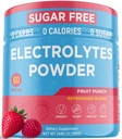 Keto Vitals Keto Electrolytes Powder 124; Keto- Friendly Electrolite dengan Potasium, Magnesium, Sodium, Calcium 124; Electrolite Sugar Free 124; Tambahan Minuman Energi Mix 124; Kalori Nol, Zero Carbs