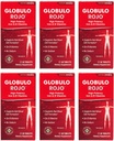 Globulo Rojo Iron Supplemen - Pil Dieter dengan Potency Iron & B Vitamin, 60 tablet - 6 Pack