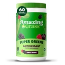 Amazing Grass Greens Superfood Antioksidant: Greens Powder with Organic Spirulina, Beet Root Powder, Elderberry & Progrenes, Sweet Berry, 60 Servings (Packaging May Wary)