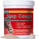 Stop suplemen Cough Horse Powder, Support Horses with Stable Coughs, Respiratory Allergies, Free Seasonal Alergi, COPD, 2.2 Ibs, Pasokan Hari 70