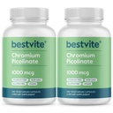 BestVITE Chromium Picolinate 1000mcg (480 CAPSUL Vegetarian) (240 x 2) - No Stearates - No Dikalsium Fosfat - Vegan - Gluten Bebas - Non-GMO