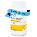 Kompleks B Aktif Kesehatan Klaire Labs SFI - Methylated Vitamin B Complex dengan Metil Folate, B12, B6 dan More - Dukung Energi Sehat, Otak, Fungsi Hati & Nerve (60 Kapsul)