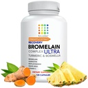 Bruizex Ultra Bromelain dan Quercetin Bruising Relief Suplement, 120 Capsules 12.4; Bruised Skin, Trauma Recovery dan Pembangunan Suplemen 124; Berisi Bromelain, Quercetin, Turmeric dan Boswellia