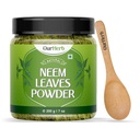 Pure Neem Leaves Powder Natural Solution for Pimplement - Free Clear Skin Hair, Ideal for Face Packs, Hair Cars, and Pigmentasi Dukungan dengan Wooden Spoon - 200g 124; 7.04 Oz