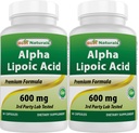 Kasuls Alpha Lipoic Acid 600 mg 60 Capsules - ALA Antioksidan (60 Cacah 2)