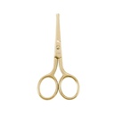 Gunting Rambut Profesional LIVINGO Nose, Multiply-intended Stainless Steel Rounded Straight Blade, Eyebrows Ear Rimming Beauty Tools for Men & Women, 3.5 "Gold