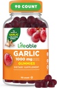 Lifeable Supplement Gummies 126; Great Tasting Bawang Putih Suplemen 124; untuk Dewasa 124; 90 Gummi