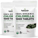 Klorofil Pill Chlorella 1.000 Count 124; Potency Tinggi Superfood 124; Chlorofil Pil 100% Murni Hijau Algae 124; Broken Cell Wall untuk Max Absorpsi 124; Vegan, Non-GMO 124; 4 Tabs per hari (2- Pack)