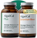 ALGAECAL Bone Builder Pack - Plant Based Calcium Supplement & Strittium - Organic Calcium 750mg with Vitamin D3 1600 IU, Vitamin K2, Magnesium, 16 Nutrients for Bone Health & Density (Persediaan 1 Bulan)