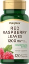 Pipping Rock Red Raspberry Leaf Capsules 124; 1200mg 124; 120 Pil 12.4; Leaderthless Leaves Extract 126; Non GMO, Gluten Free Suplemen