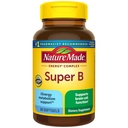 Nature Made Super B Complex Vitamin for Women and Men, Dietary Suplemen Energi Metabolisme Dukungan, Super Vitamin B Complex, 60 Softgels, Supply 60 Hari