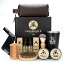 Beard Kit Gifts for Men, Father 's Day Birthing Gifts for Men Dad Him, Grooming & Tool Complete Set, Beard Care Kit with 2 Beard Growth Oil / Balm / Brush / Saving Soap / Cup & Cup