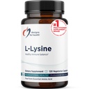 Desain untuk Kesehatan L-Lysine HCL Pil 1500mg - Amino Acid Lysine Hydrochloride Suplemen Nutribution for Dewasa - Imune + Bone Health Support - Vegan + Non-GMO (120 Capsules)