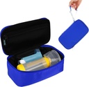 Beautyflier Travel Case Carrying for Portable Nebulizer, Inhaler Spacer for Kids and Adults, Inhaler Holder Astma Carrying Bag with Mesh Pocket for Medicine and Other Essentials, Blue (Case Only)