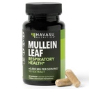 Katup Daun Mullein untuk Kesehatan Respiratory - 5000mg Ekstrak 10: 1 untuk Dukungan Lung dan Fungsi Imune - 30 Cacah - Vegan, Kasuli GMO Non-Herbal Tambahan untuk Wellness Harian - Persediaan 1 Bulan