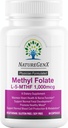 Methylfolat MTHRF Tambahan - 1000 mcg Bioactive Vitamin B9 (5-MTHF) - Mendukung Pregnancy & Fetal Kesehatan - 60 Kapsul - Gluten- Free