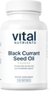 Nutrients Vital - Black Currant Seed Oil - Escule Omega 6 Fatty Acid - mengandung Acid Gamma Linolenic (GLA) - Kartilage, Gabungan, dan Dukungan Fungsi Nerve - 100 Softgels per Botol