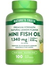 Nature 's Truth Mini Fish Oil Omega 3 134; 1340 mg 124; 100 Softgels 14; Burpless Lemon Flavor 126; Non-GMO & Gluten Free Suplemen