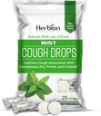 HERBION IRAS Cough Drops, Sugar- Free with Stecia, Dietary Suplement, Soothes Cough, for Dewas & Children Over 6 Years, 125 Drops (Pack of 5), Mint