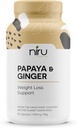 Pepaya Ginger de Costa Rica-Niru Life. Blue Zone Papaya Ginger Capsules. Single Origin Pepaya Benih dan Ginger Root Blend. Dukungan distribusi, Detox, & Metabolisme Boost. 90ct. 500mg Caps.