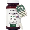 Suplemen Apigenin PRISTINE untuk Sleep Kapsul - 50mg Suply 150 Hari - Prostate & Sleep Ditemukan dalam Powder Chamomile untuk Relaksasi, Penuaan Sehat, Otak & Hati Kesehatan, & Ketahanan