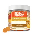 Bulletproof Sugar- Free Peach Ginger Turmeric Gummies, 60 Count, Keto Suplement for Joint and Inflammation Response Sugar-